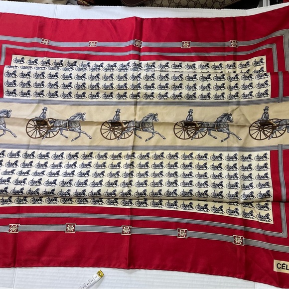 Celine Silk Scarf - Picture 4 of 9